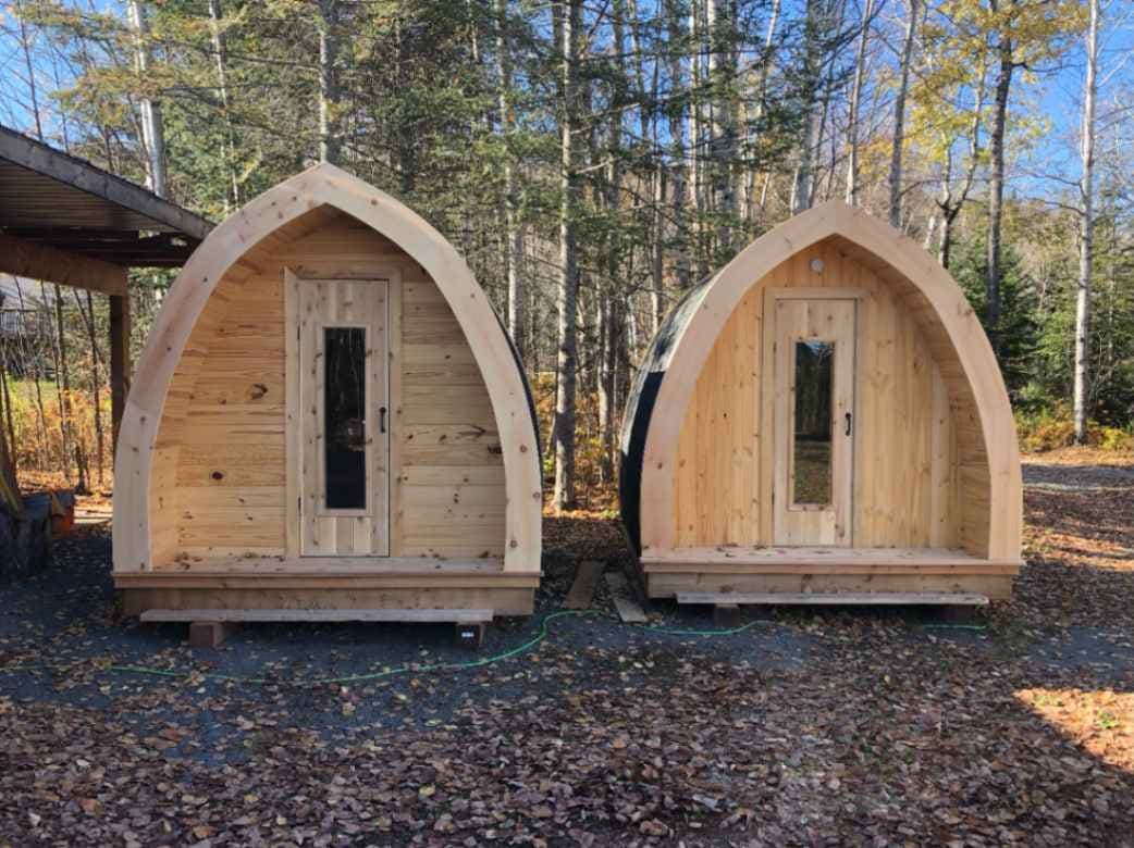 Wooden sauna