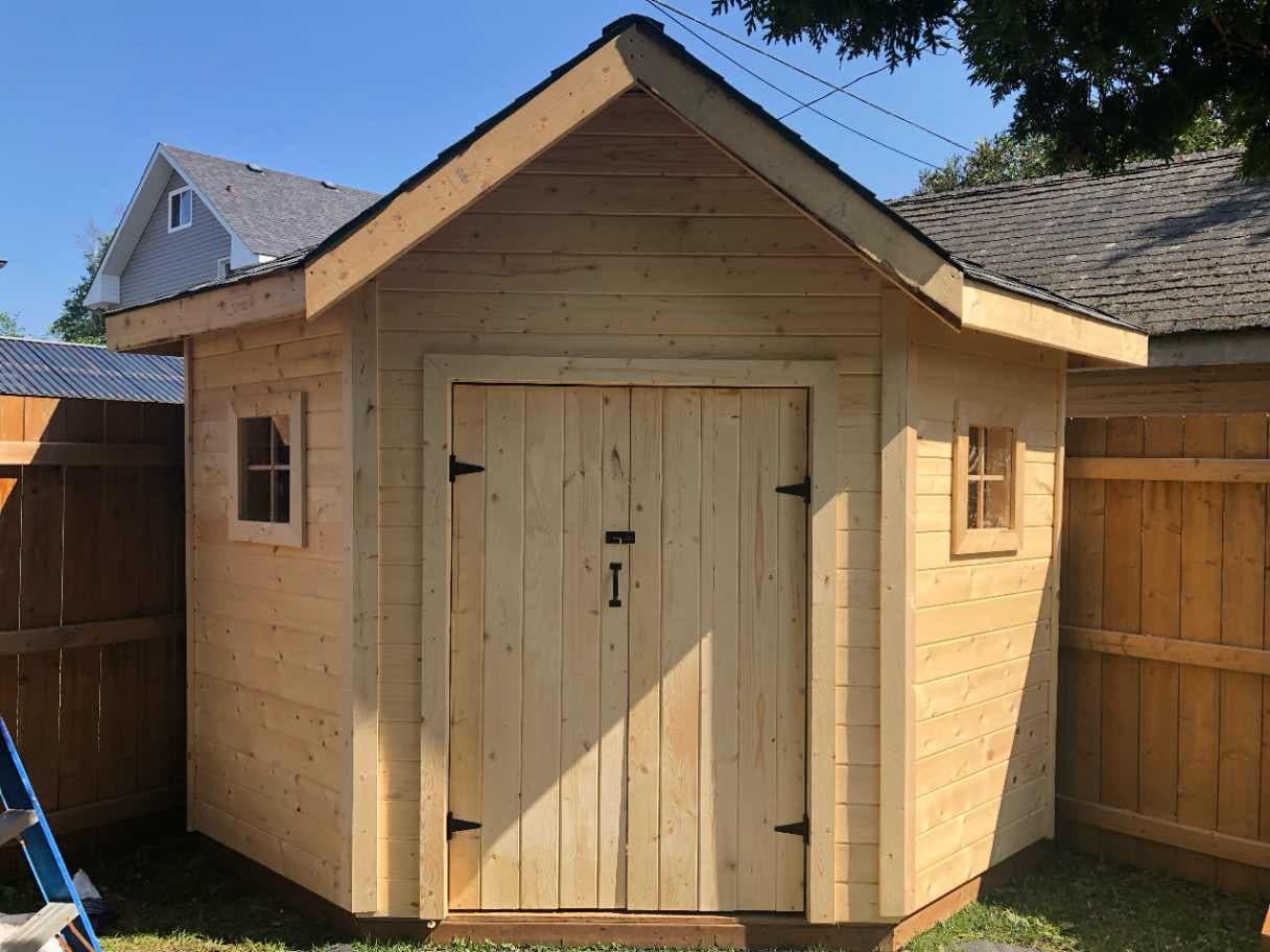 Wooden shed