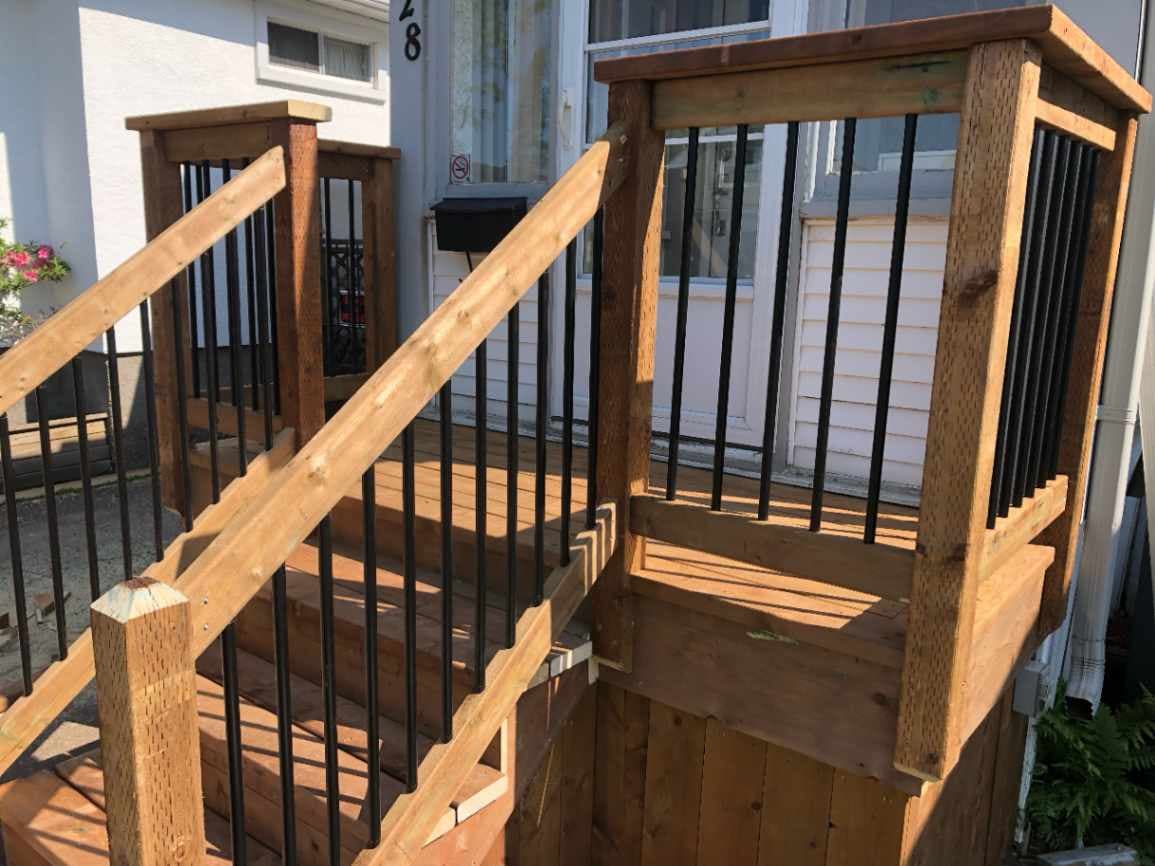 Wooden staircase